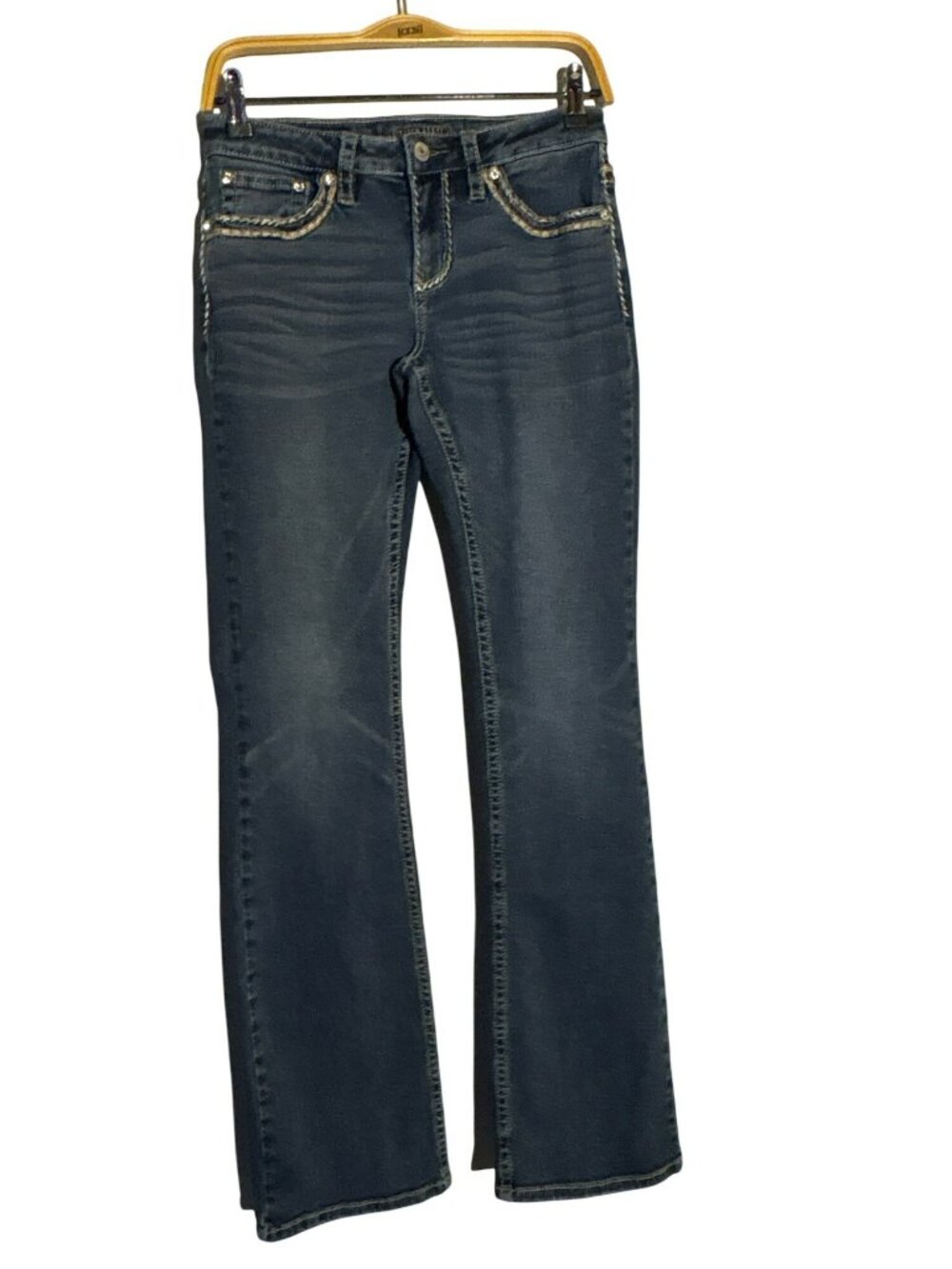 Shyanne Embroidered Bootcut Jeans Size 28 Long